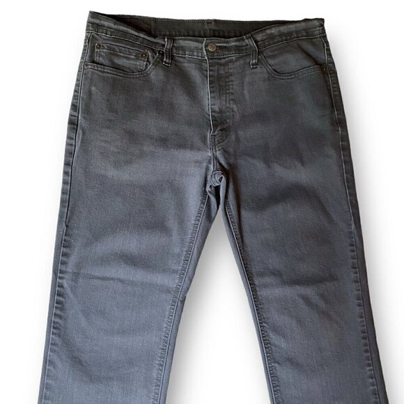 Levis 541 Mens Jeans Sz 36x32 Washed Vintage Black Denim Athletic Taper Fit Leg - Picture 3 of 7